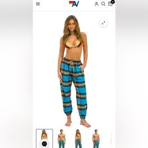 Aviator Nation Jackson Plaid Lodge Pant - Unisex L